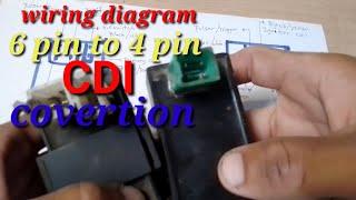 Wiring diagram 6 pin to 4 pin CDI,pano mag convert