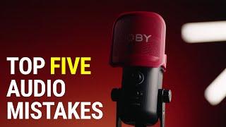 Top FIVE vlogging audio mistakes (and how to fix them)