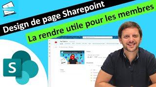 Personnaliser la page d'accueil d'un Sharepoint