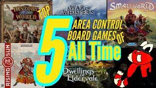 Top 5 Area Control Board Games of All Time | Best Area Control Game of All Time | Season 1 Finale