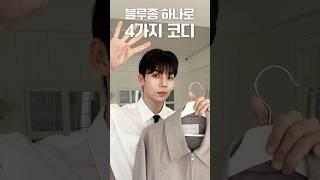 블루종 하나로 4가지 코디