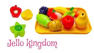 Names of fruits and vegetables Kids Fruit Cutting Video   -Jello kingdom