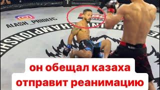  Он обещал Казаха отправит реанимацию Зрелищный Рубка бой Tiago Xavier  vs  SANJAR ADILOV