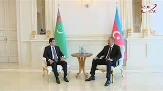 President Ilham Aliyev and President Gurbanguly Berdimuhamedow held one on one meeting