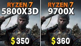 Ryzen 7 5800X3D vs 9700X // Test in 11 Games