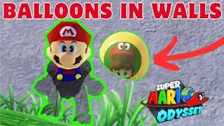 Super Mario Odyssey Glitched Balloon World Hiding Spots! (Still Working 2025)