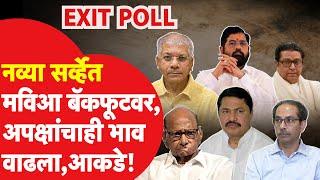 Maharashtra Election Exit Poll : नव्या सर्व्हेनुसार मविआला धक्का, धक्कादायक आकडे समोर | MVA