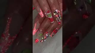 Christmas Nail Art | How To Grow Nail Fast | Grow Nail Instantly | #nailsart #christmasnail  #nails