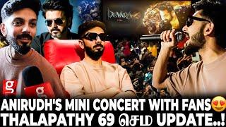 Anirudh Fear Song Live Singing ஒட்டு மொத்த Theatre-யே Vibe ஏத்திய  Anirudh Devara Fdfs | Ntr