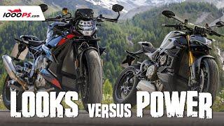 BMW M 1000 R vs. Ducati Streetfighter V4 S - Test in the Alps