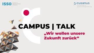 Campus|Talk "Wir wollen unsere Zukunft zurück!" mit Walter Ötsch