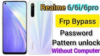 Realme 6 Frp Bypass and password pattern unlock without computer