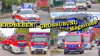 +++ ERDBEBEN ERSCHÜTTERT BADEN-WÜRTTEMBERG +++ GROSSÜBUNG "MAGNITUDE" | FEUERWEHR, THW, DRK, DLRG ..