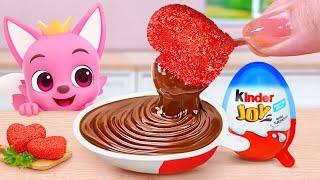 Pinkfong's Magic Door  Miniature Cheetos Chicken Nuggets and Nutella Chocolate  Tina Mini Cooking