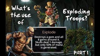 Gems of War Tiny Tutorial: Exploding Troops Part 1