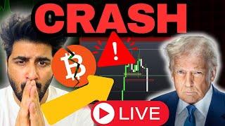 Bitcoin & Crypto Market Crash Today | Top 5 Alt-Coin Trading Setup (LIVE)