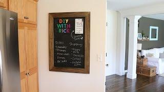 DIY Magnetic Chalkboard Frame