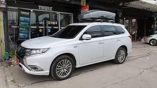 กล่องบนหลังคารถ THULE RoofBox Motion XT M ใส่ Mitsubishi Outlander กล่องสัมภาระ ที่เก็บของบนหลังคา