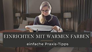 Einrichten in Warmen Farben: Tutorial Wandfarbe und Einrichtung [ Schlafen, Wohnen & Küche in Taupe]