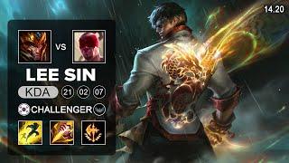 Lee Sin vs Jarvan IV Jungle - KR Challenger - Patch 14.20 Season 14