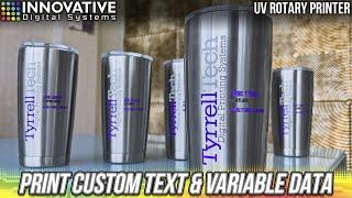 UV Rotary Printer: Easily Print Variable Data - Names, Jersey Numbers & More!