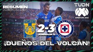 Resumen y goles | Tigres 2-3 Cruz Azul | Liga Mx Apertura 22 -J1 | TUDN