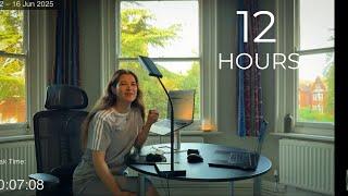 12-Hour Study Session LIVE  | Cozy UK Ambience & Customized Pomodoro | Deep Work Mode!