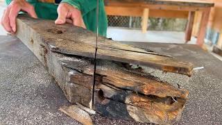 5 Days of Work for a Craftsman to Build a Garden Gate from 100 Year Old Ship Timber