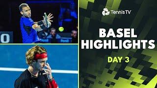 Rublev Faces Tabilo; Ruud, Wawrinka & Auger-Aliassime In Action | Basel 2024 Highlights Day 3