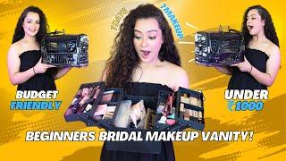 MAKEUP VANITY SETUP FOR BEGINNER'S l AFFORDABLE & MUST - HAVE PRODUCTS