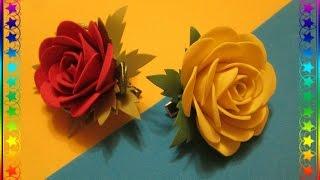 Розы из фоамирана для начинающих / Мастер класс / flowers from foamirana