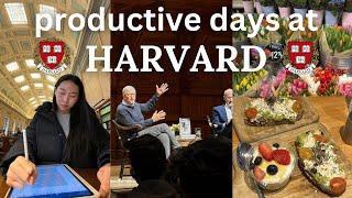 harvard vlog  meeting bill gates, study motivation, productivity, romanticizing college in winter️