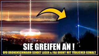 EILMELDUNG | UFO Drohnen Schwarm wird nun beschossen | FAA droht mit tödlicher Gewalt | UFO Laser ?