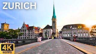 Driving in ZURICH Switzerland 2024  | Vibrant City Tour in 4K 