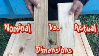 Journey to the Temple:Nominal vs. Actual Dimensions of Wood