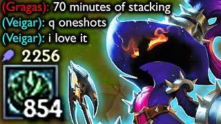 This is how 70 MINUTES of stacking as VEIGAR feels like....