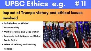 Impact of Trump's Election Win: Ethical Dimensions and Insights for UPSC Aspirants