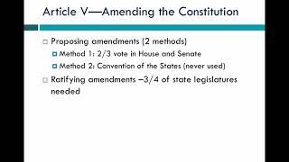 Week 2  Constitution and framework 2019 pt 1