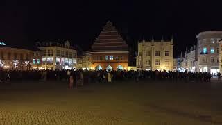 GEGEN RECHTS   Markt Greifswald Januar 2024 31.01.2024  wegen Correctiv  "Geheimtreffen"