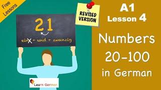 A1 - Lesson 4 | Numbers 21-100 | Zahlen | German for beginners | Learn German