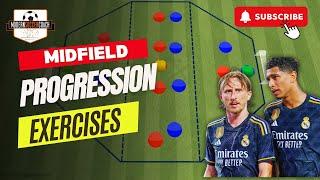 High Intensity Central Midfield Combination & Progression Drills