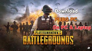 How to download Pubg pc on pc laptop - How to play pubg pc game on pc