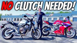 First Ride On BOTH Honda's New E-CLUTCH Motorcycles! (Track & Street)