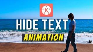 Hide Text Animation Without After Effects | Video Editing Tricks for Youtubers Using Kinemaster