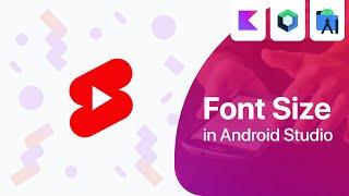 Change Font Size in Android Studio - #Shorts