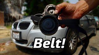 How to Change the Serpentine Belt on a BMW 328i Easy!