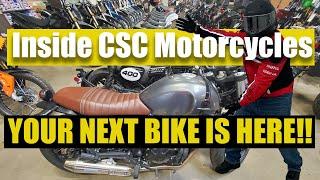 CSC Motorcycles | Inside the showroom | Oil change kit purchase