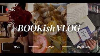 BOOKISH VLOG| gym sesh | accidental link up for books & lunch | found a SIGNED BOOK COPY | book haul