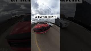 5.7 HEMI VS C8 CORVETTE #hellcat #c8corvette