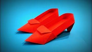Origami Shoes | How to Make a Paper Heel Shoes DIY - Easy Origami ART